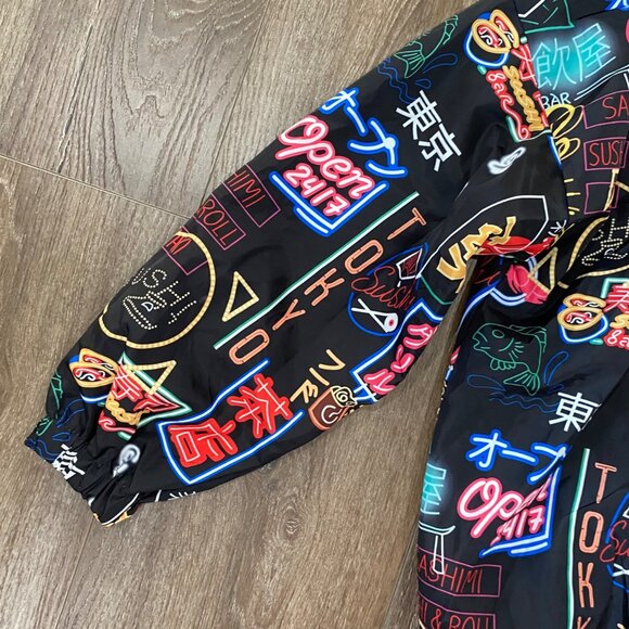 Neon Street Style  wear Lightweight Windbreaker Jacket Tokyo-Inspired Graphics - Picture 8 of 8